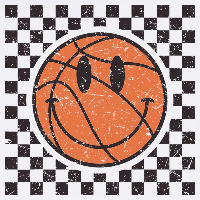 Happy Face Basketball Lover Smile Face Funny Smiling Poster