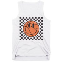 Happy Face Basketball Lover Smile Face Funny Smiling Tank Top