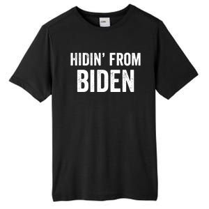 Hidin From Biden Tall Fusion ChromaSoft Performance T-Shirt