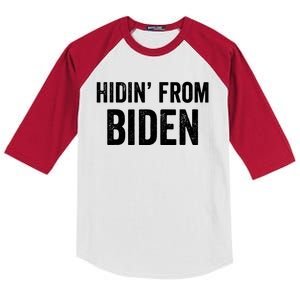 Hidin From Biden Kids Colorblock Raglan Jersey