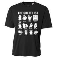 Halloween Funny Boo Sheet Halloween The Sheet List Cooling Performance Crew T-Shirt