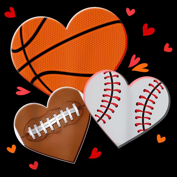Heart Football Basketball Baseball Valentines Day Boy Visor