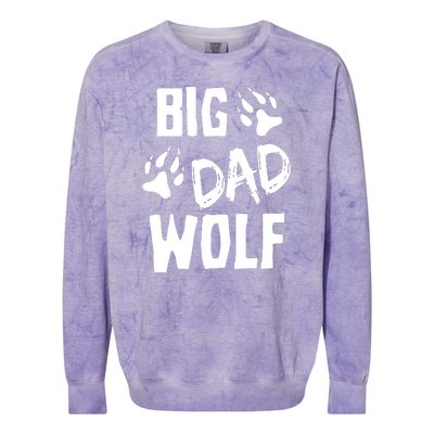 Halloween Funny Big Dad Wolf Colorblast Crewneck Sweatshirt