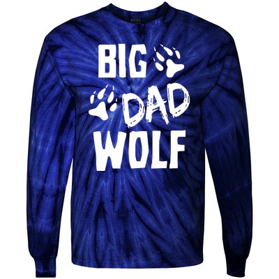 Halloween Funny Big Dad Wolf Tie-Dye Long Sleeve Shirt