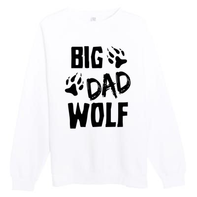 Halloween Funny Big Dad Wolf Premium Crewneck Sweatshirt