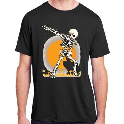 Halloween For Boy Kids Girl Dabbing Skeleton Costume Adult ChromaSoft Performance T-Shirt