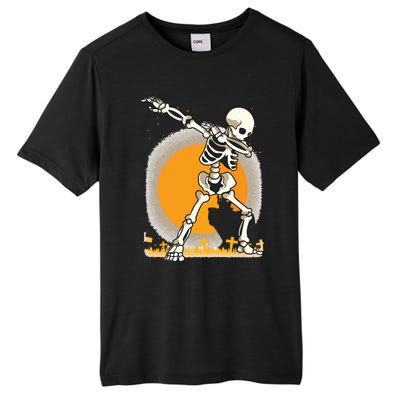 Halloween For Boy Kids Girl Dabbing Skeleton Costume Tall Fusion ChromaSoft Performance T-Shirt