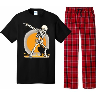 Halloween For Boy Kids Girl Dabbing Skeleton Costume Pajama Set