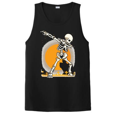 Halloween For Boy Kids Girl Dabbing Skeleton Costume PosiCharge Competitor Tank