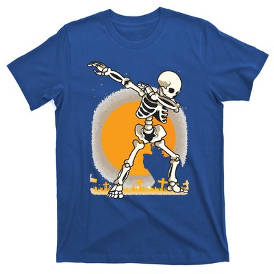 Halloween For Boy Kids Girl Dabbing Skeleton Costume T-Shirt