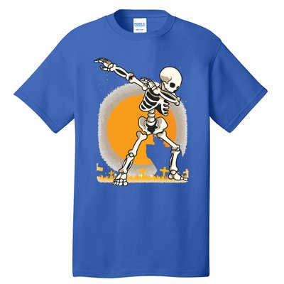 Halloween For Boy Kids Girl Dabbing Skeleton Costume Tall T-Shirt