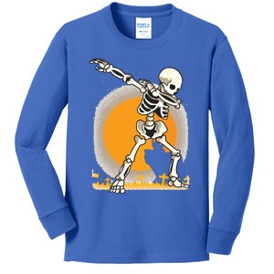 Halloween For Boy Kids Girl Dabbing Skeleton Costume Kids Long Sleeve Shirt