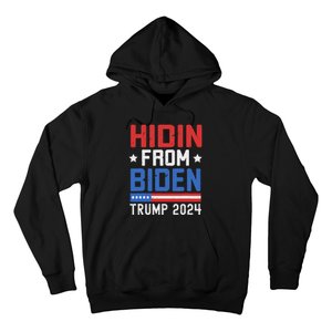 Hidin From Biden Trump 2024 Funny Anti Joe Biden Hoodie