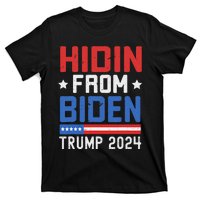 Hidin From Biden Trump 2024 Funny Anti Joe Biden T-Shirt