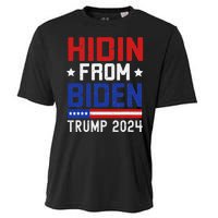 Hidin From Biden Funny Antibiden Trump 2024 Cooling Performance Crew T-Shirt