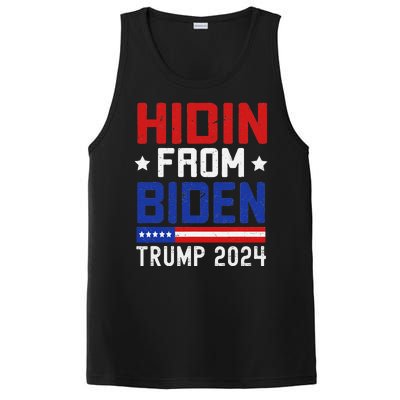 Hidin From Biden Funny Antibiden Trump 2024 PosiCharge Competitor Tank