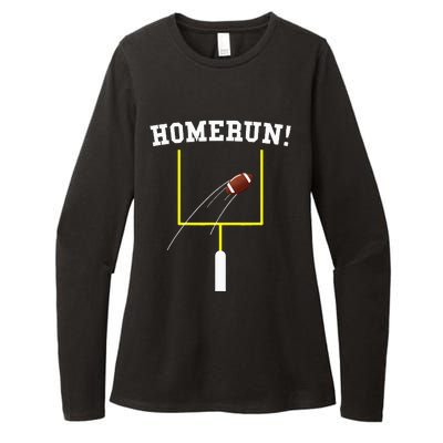 Homerun Football Baseball Sports Mix Up Humor Womens CVC Long Sleeve Shirt