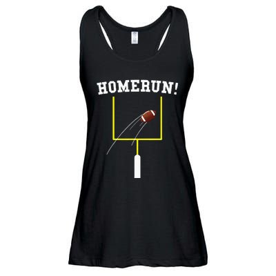 Homerun Football Baseball Sports Mix Up Humor Ladies Essential Flowy Tank