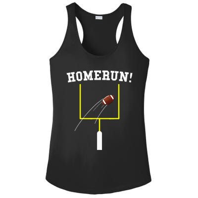 Homerun Football Baseball Sports Mix Up Humor Ladies PosiCharge Competitor Racerback Tank