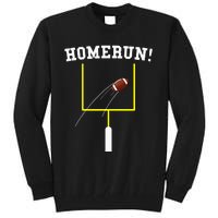 Homerun Football Baseball Sports Mix Up Humor Tall Sweatshirt