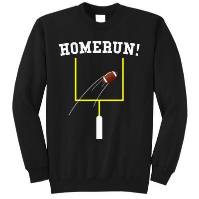 Homerun Football Baseball Sports Mix Up Humor Tall Sweatshirt