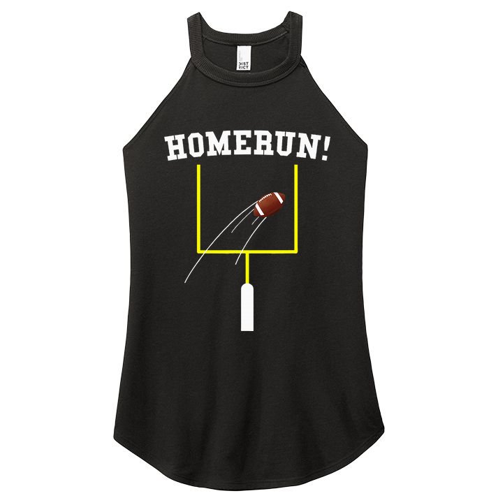 Homerun Football Baseball Sports Mix Up Humor Women's Perfect Tri Rocker Tank