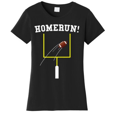 Homerun Football Baseball Sports Mix Up Humor Women's T-Shirt