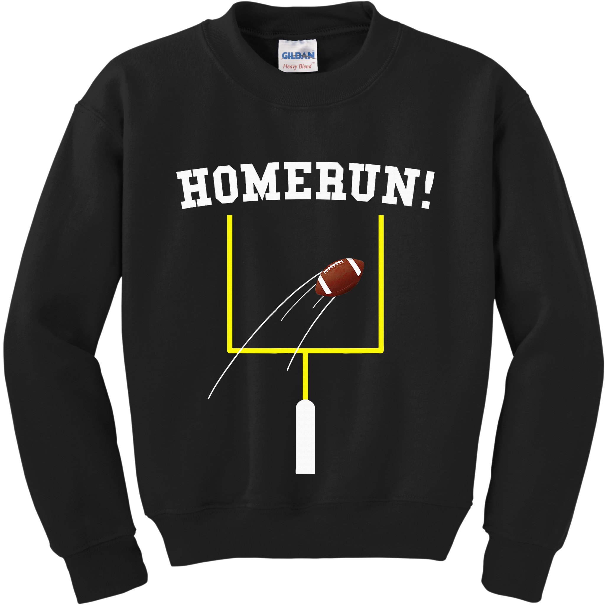 Homerun Football Baseball Sports Mix Up Humor Kids Sweatshirt