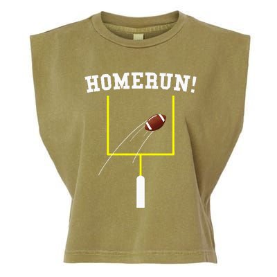 Homerun Football Baseball Sports Mix Up Humor Garment-Dyed Women's Muscle Tee