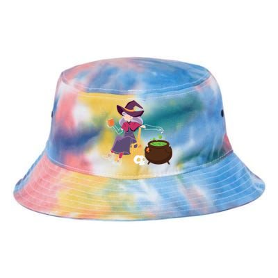 Halloween Funny Broomstick Witch Witches Be Crazy Gift Tie Dye Newport Bucket Hat