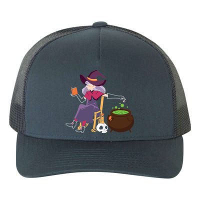 Halloween Funny Broomstick Witch Witches Be Crazy Gift Yupoong Adult 5-Panel Trucker Hat