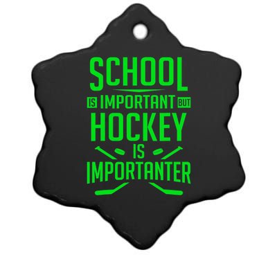 Hockey For Boy 8-12 Ice Hockey Player Ceramic Star Ornament