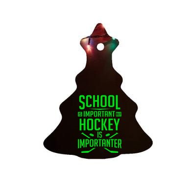 Hockey For Boy 8-12 Ice Hockey Player Ceramic Tree Ornament