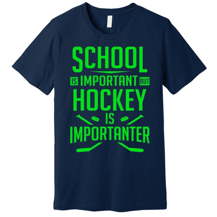 Hockey For Boy 8-12 Ice Hockey Player Premium T-Shirt