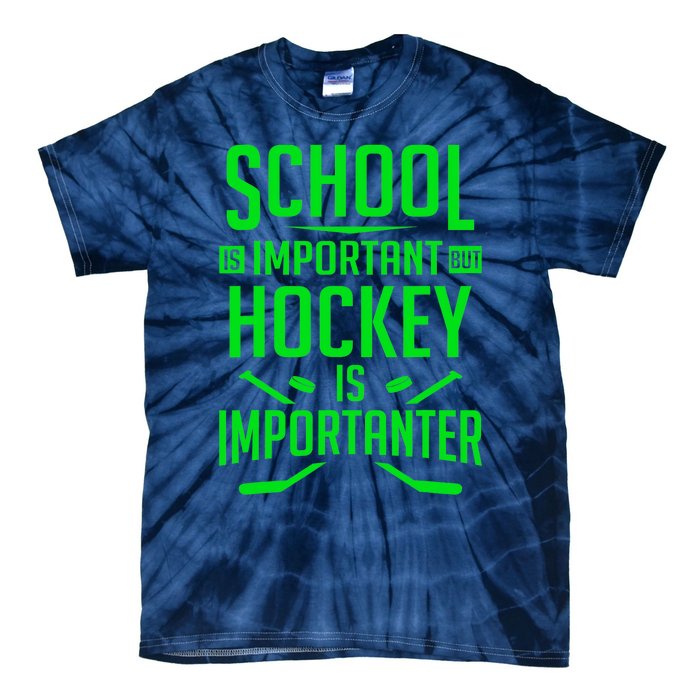 Hockey For Boy 8-12 Ice Hockey Player Tie-Dye T-Shirt