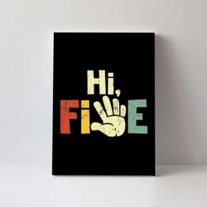 Hi Five Birthday Party Decorations 5 Year Old Canvas