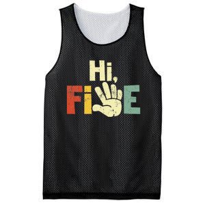 Hi Five Birthday Party Decorations 5 Year Old Mesh Reversible Basketball Jersey Tank