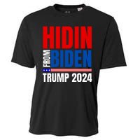 Hidin From Biden Funny Anti Joe Biden Trump 2024 Cooling Performance Crew T-Shirt