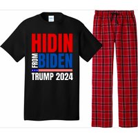 Hidin From Biden Funny Anti Joe Biden Trump 2024 Pajama Set