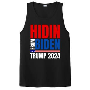 Hidin From Biden Funny Anti Joe Biden Trump 2024 PosiCharge Competitor Tank