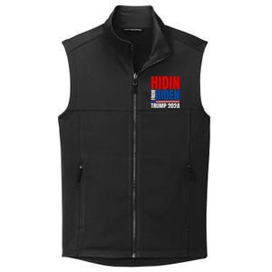 Hidin From Biden Funny Anti Joe Biden Trump 2024 Collective Smooth Fleece Vest