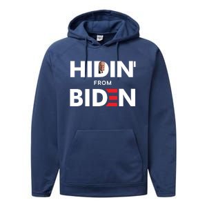 Hidin From Biden Performance Fleece Hoodie