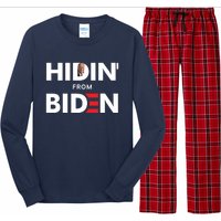 Hidin From Biden Long Sleeve Pajama Set