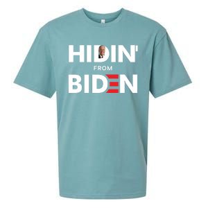 Hidin From Biden Sueded Cloud Jersey T-Shirt