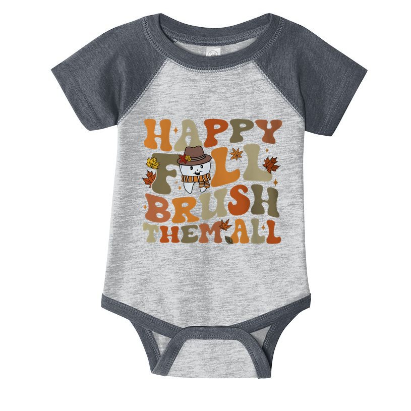 Happy Fall Brush Them All Halloween Infant Baby Jersey Bodysuit