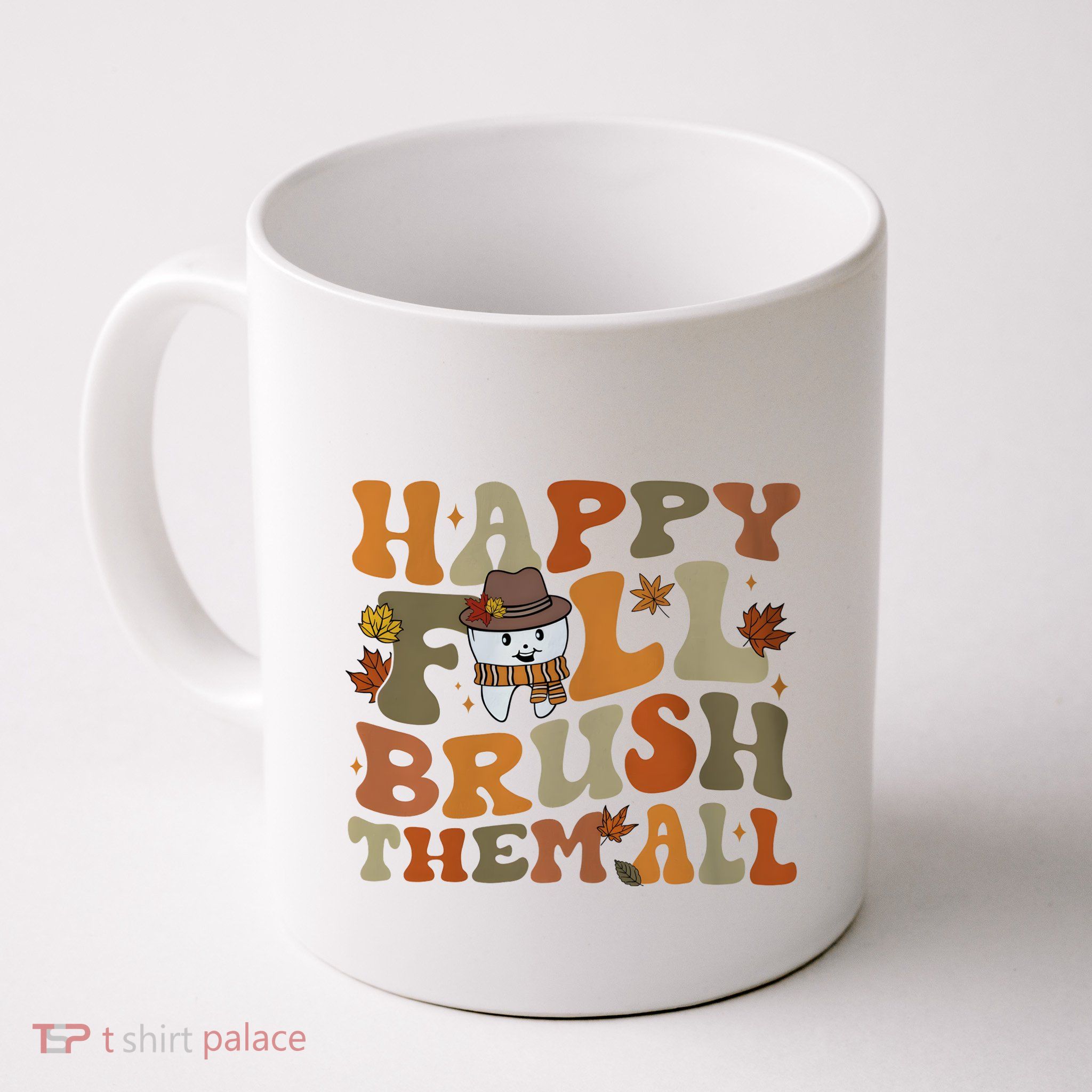 Happy Fall Brush Them All Halloween Mug