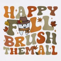 Happy Fall Brush Them All Halloween Magnet