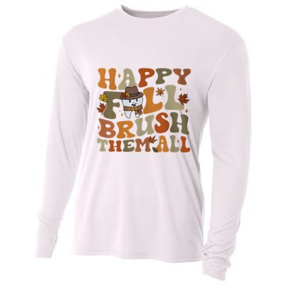 Happy Fall Brush Them All Halloween Cooling Performance Long Sleeve Crew