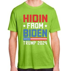 Hidin From Biden Kids Trump 2024 Funny Anti Joe Biden Adult ChromaSoft Performance T-Shirt