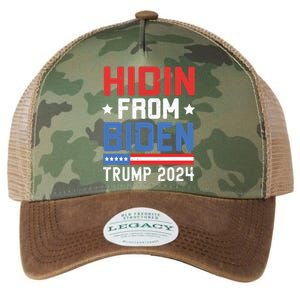 Hidin From Biden Kids Trump 2024 Funny Anti Joe Biden Legacy Tie Dye Trucker Hat